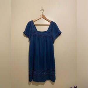 Abercrombie & Fitch Denim Blue Mini Dress with pockets. Size S